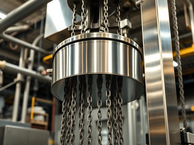 Elevador de canecas industrial em bom estado